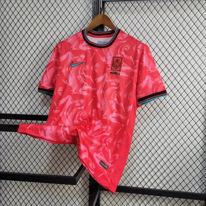 "Camisa Coréia Home 24/25 - Torcedor Masculina Vermelha - Netmantos"