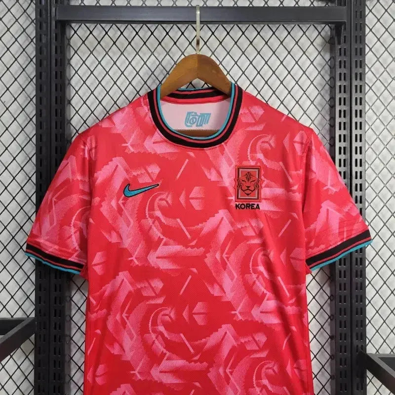 "Camisa Coréia Home 24/25 - Torcedor Masculina Vermelha - Netmantos"