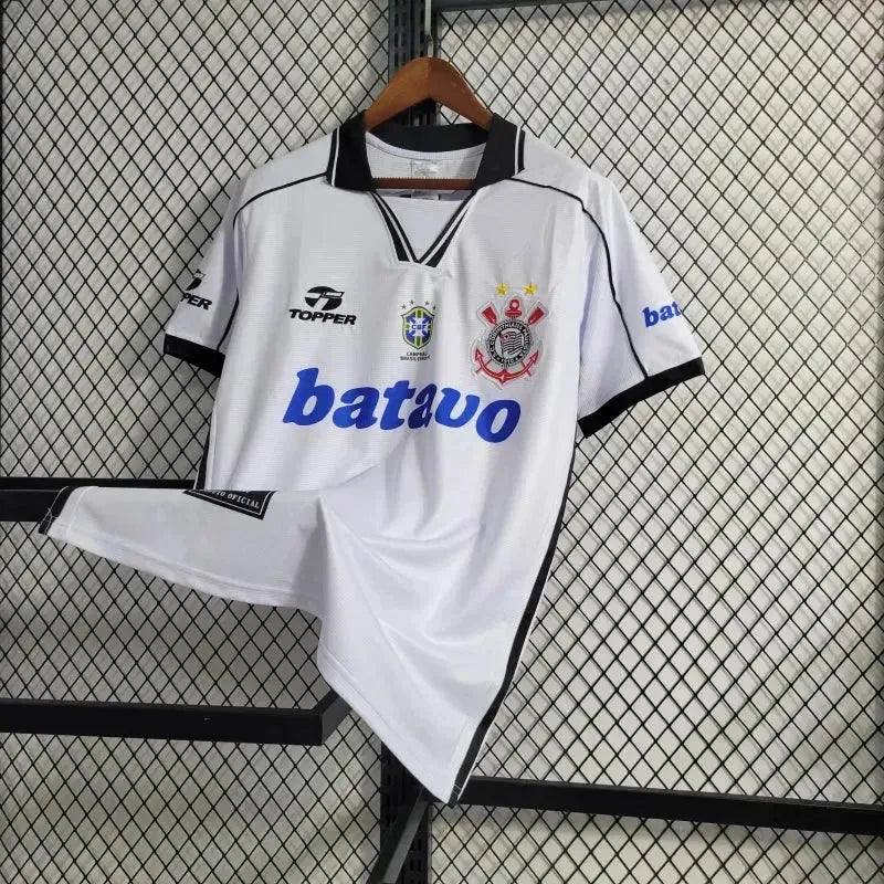 "Camisa Timão Retrô 1999 - Torcedor Masculina Branca - Netmantos"