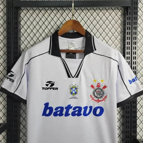 "Camisa Timão Retrô 1999 - Torcedor Masculina Branca - Netmantos"