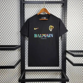 "Camisa Timão BALMAIN 24/25 - Torcedor Masculina Refletiva Preta - Netmantos"