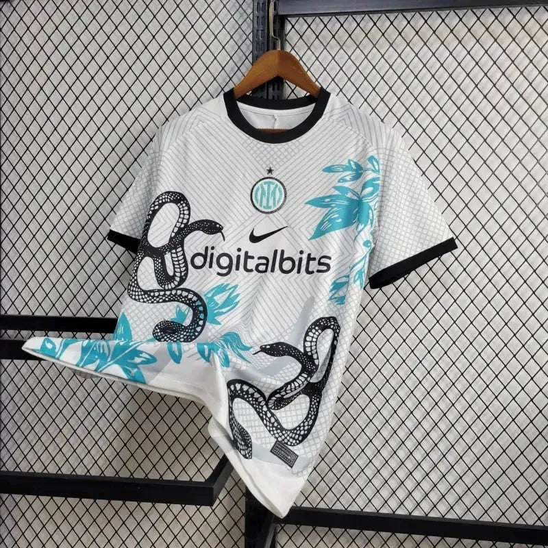 "Camisa Inter de Milão Edição Especial 24/25 - Torcedor Masculina Dragão Branca - Netmantos"