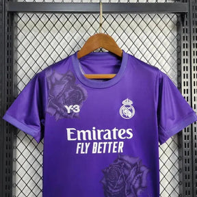 "Camisa Real Madrid Fourth Y3 24/25 - Torcedor Infantil Roxa - Netmantos"