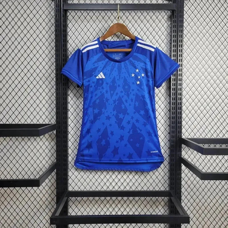 "Camisa Cruzeiro Home 24/25 - Torcedor Feminina Azul - Netmantos"