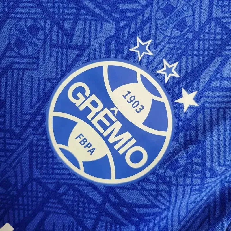 "Camisa Grêmio Treino 24/25 - Torcedor Masculina Azul Escuro - Netmantos"