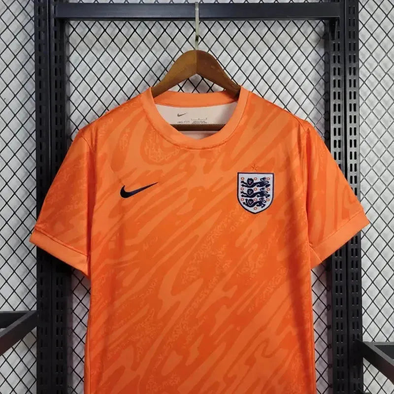 "Camisa Inglaterra Goleiro 24/25 - Torcedor Masculina Laranja - Netmantos"