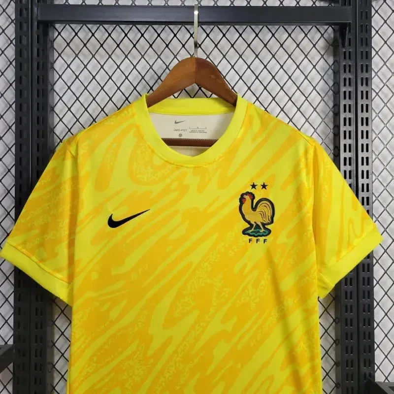 "Camisa França Goleiro 24/25 - Torcedor Masculina Amarela - Netmantos"