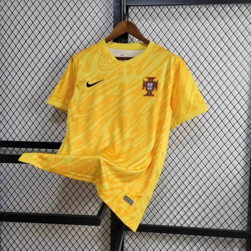 "Camisa Portugal Goleiro 24/25 - Torcedor Masculina Amarela - Netmantos"