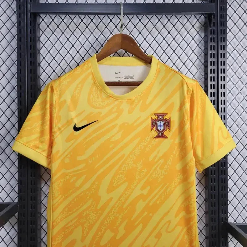 "Camisa Portugal Goleiro 24/25 - Torcedor Masculina Amarela - Netmantos"