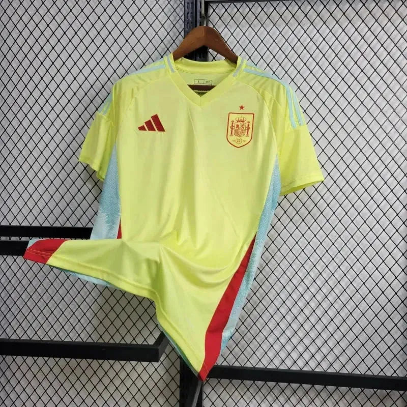 "Camisa Espanha Away 24/25 - Torcedor Masculina Amarela - Netmantos"
