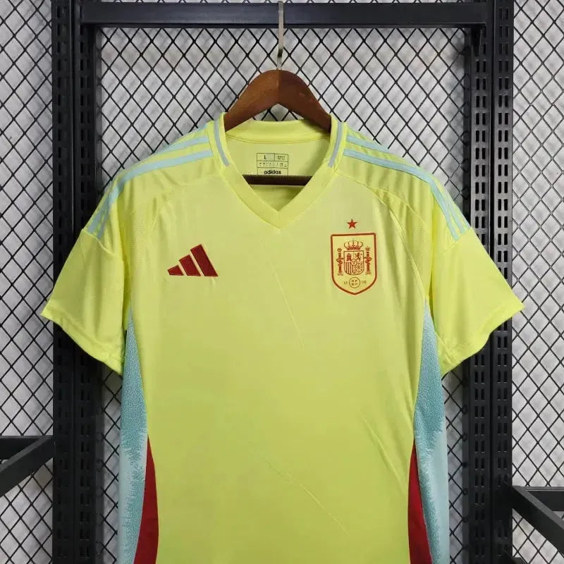 "Camisa Espanha Away 24/25 - Torcedor Masculina Amarela - Netmantos"
