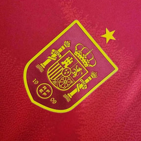 "Camisa Espanha Home 24/25 - Torcedor Masculina Vermelha e Amarela - Netmantos"