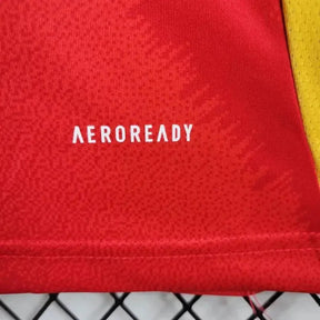 "Camisa Espanha Home 24/25 - Torcedor Masculina Vermelha e Amarela - Netmantos"