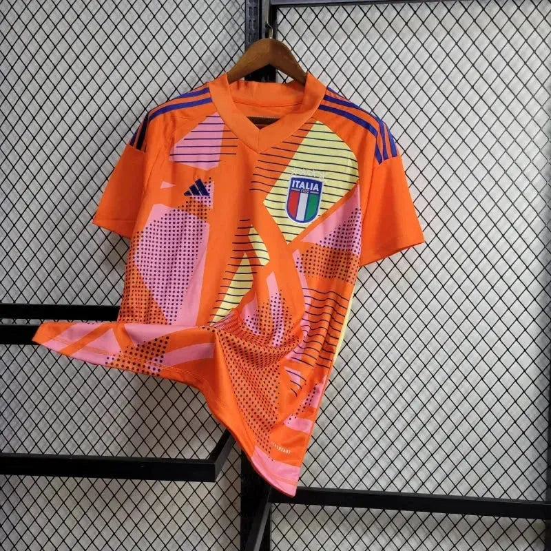 "Camisa Itália Goleiro 24/25 - Torcedor Masculina Laranja - Netmantos"