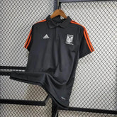 "Camisa Coréia 24/25 - Torcedor Masculina Preta e Laranja - Netmantos"
