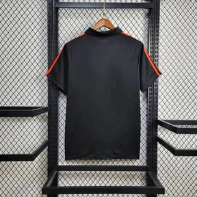 "Camisa Coréia 24/25 - Torcedor Masculina Preta e Laranja - Netmantos"