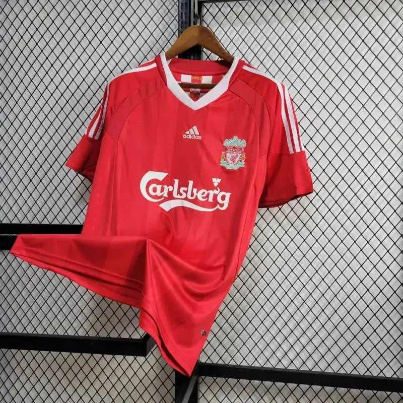 "Camisa Liverpool Retrô 2008/09 - Torcedor Masculina Vermelha - Netmantos"