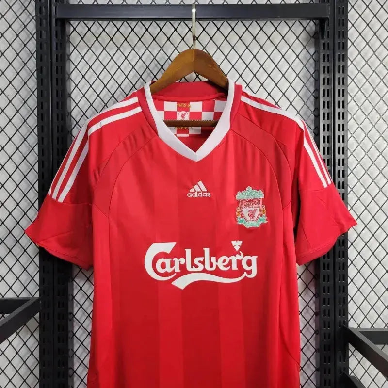 "Camisa Liverpool Retrô 2008/09 - Torcedor Masculina Vermelha - Netmantos"
