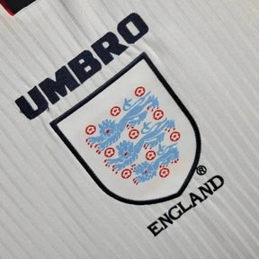 "Camisa Inglaterra Retrô Home 1998 - Torcedor Masculina Branca - Netmantos"