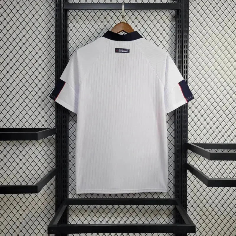 "Camisa Inglaterra Retrô Home 1998 - Torcedor Masculina Branca - Netmantos"