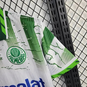 "Camisa Palmeiras Away Retrô 1996 - Torcedor Masculina Branca PARMALAT - Netmantos"