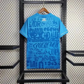 "Camisa Grêmio Treino 24/25 - Torcedor Masculina Azul - Grêmio, eu te dou a vida 1903 - Netmantos"