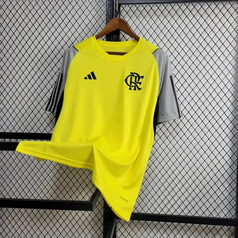 "Camisa Flamengo Treino 24/25 - Torcedor Masculina Amarela - Netmantos"