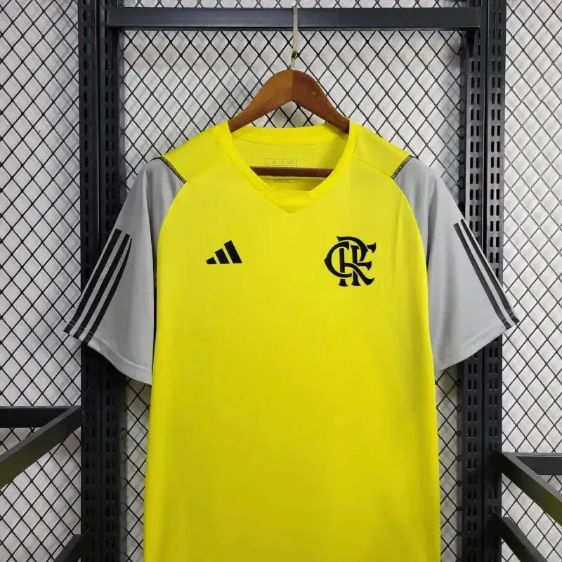 "Camisa Flamengo Treino 24/25 - Torcedor Masculina Amarela - Netmantos"