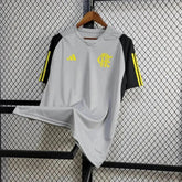 "Camisa Flamengo Treino 24/25 - Torcedor Masculina Cinza, Amarela e Preta - Netmantos"