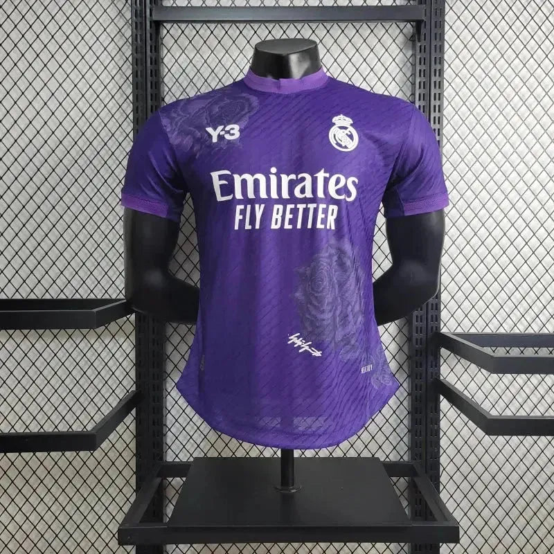 "Camisa Real Madrid Fourth Y3 24/25 - Jogador Masculina Roxa - Netmantos"