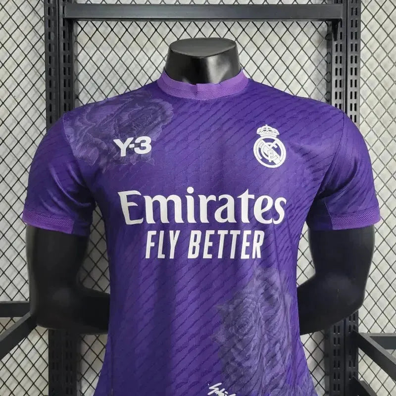 "Camisa Real Madrid Fourth Y3 24/25 - Jogador Masculina Roxa - Netmantos"