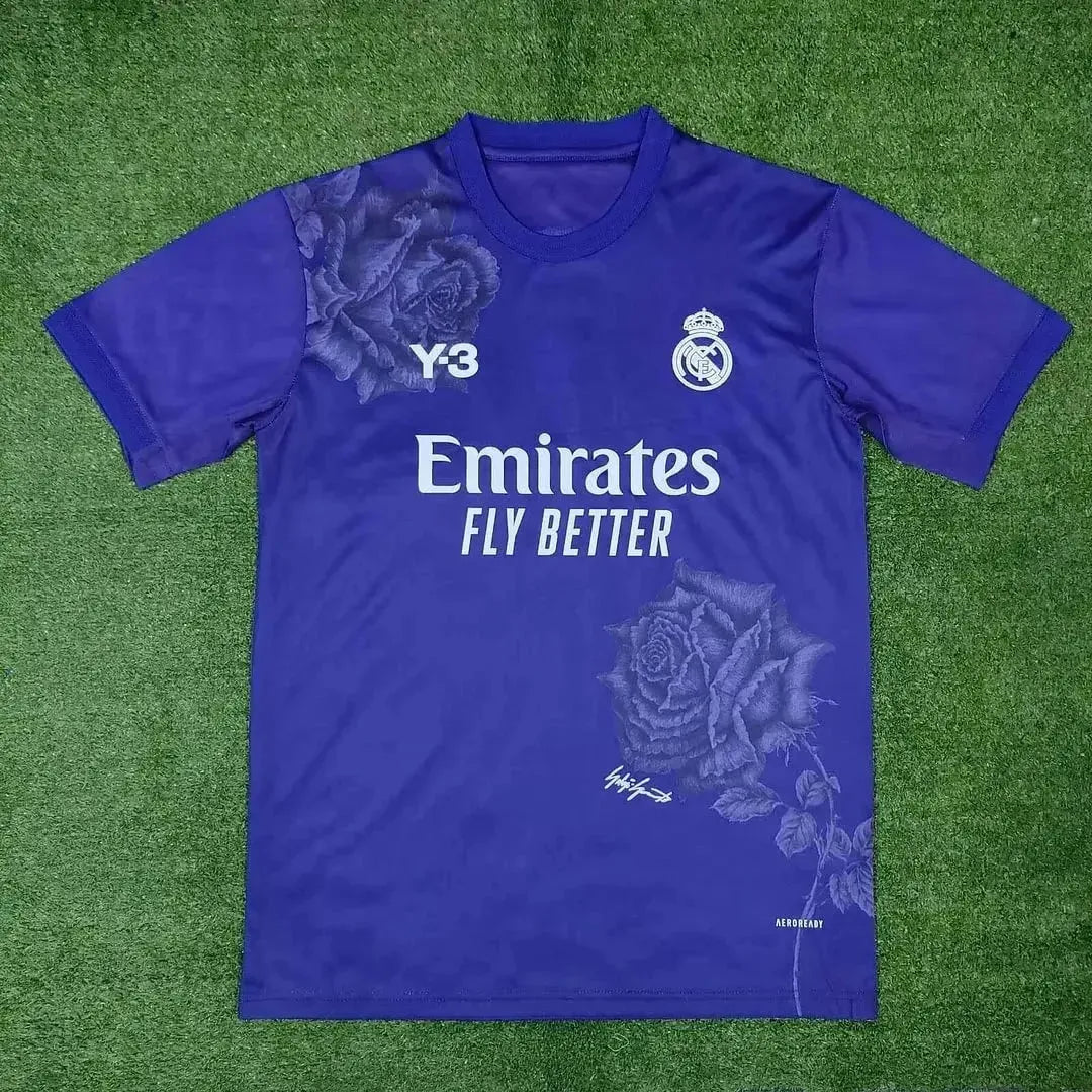 "Camisa Real Madrid Fourth Y3 24/25 - Torcedor Masculina Roxa - Netmantos"