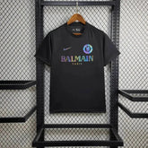 "Camisa Chelsea BALMAIN 24/25 - Torcedor Masculina Refletiva Preta - Netmantos"