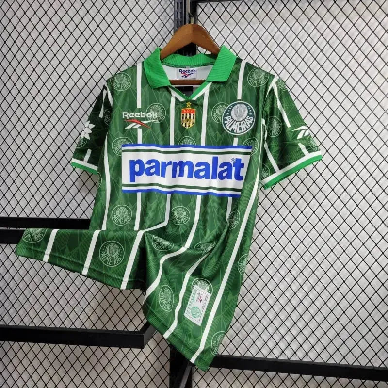 "Camisa Palmeiras Home Retrô 1996 - Torcedor Masculina PARMALAT - Netmantos"