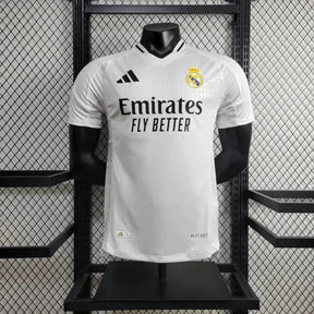 "Camisa Real Madrid Home 24/25 - Jogador Masculina Branca - Netmantos"