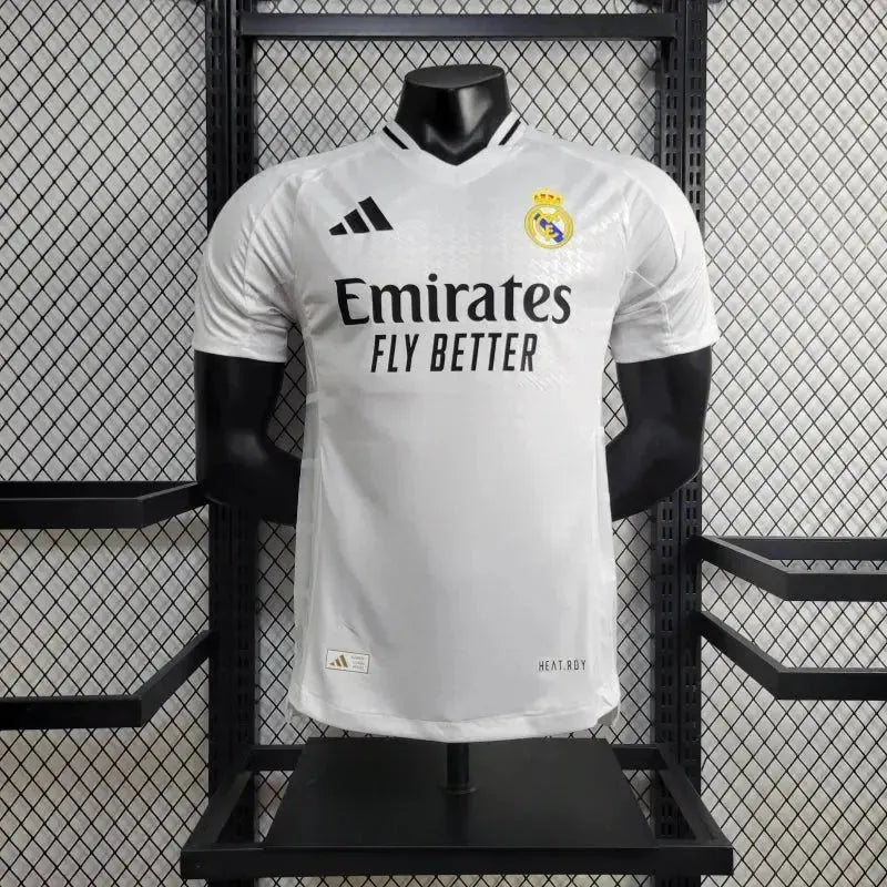 "Camisa Real Madrid Home 24/25 - Jogador Masculina Branca - Netmantos"