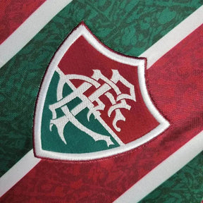 "Camisa Fluminense Home 24/25 - Torcedor Masculina + Patches Libertadores + Patrocínio - Netmantos"