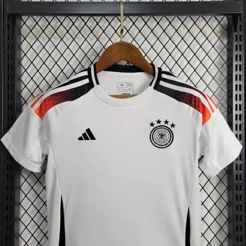 "Camisa Alemanha Home 24/25 - Torcedor Infantil Branca e Laranja - Netmantos"