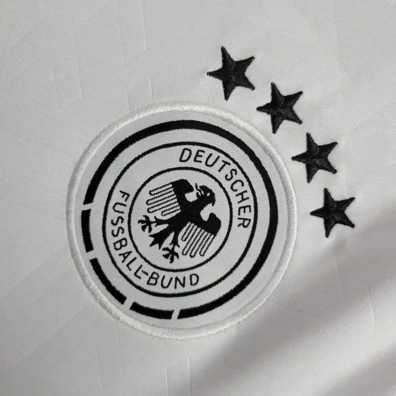 "Camisa Alemanha Home 24/25 - Torcedor Masculina Branca e Laranja - Netmantos"