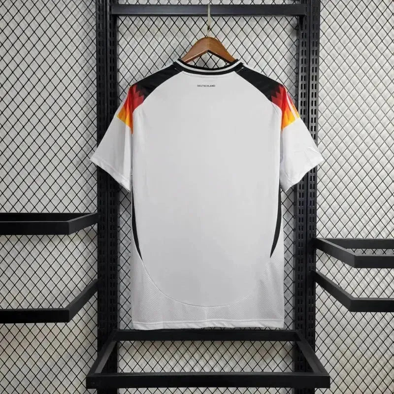 "Camisa Alemanha Home 24/25 - Torcedor Masculina Branca e Laranja - Netmantos"
