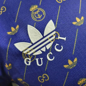 "Camisa Real Madrid Edição Especial Gucci 24/25 - Jogador Masculina Roxa - Netmantos"
