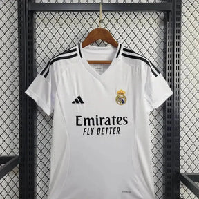 "Camisa Real Madrid Home 24/25 - Torcedor Feminina Branca - Netmantos"