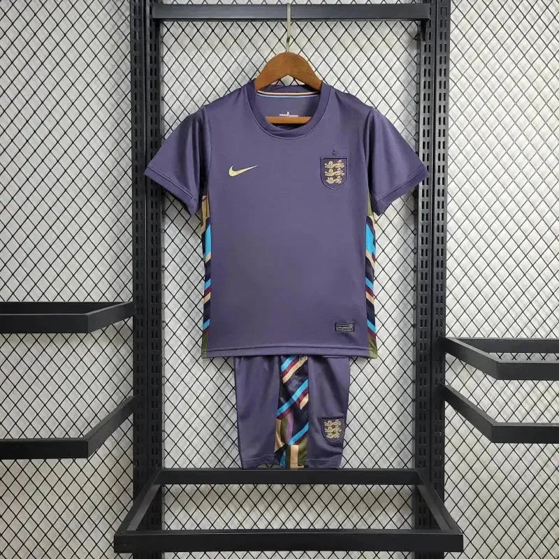 "Camisa Inglaterra Away 24/25 - Torcedor Infantil Roxa - Netmantos"