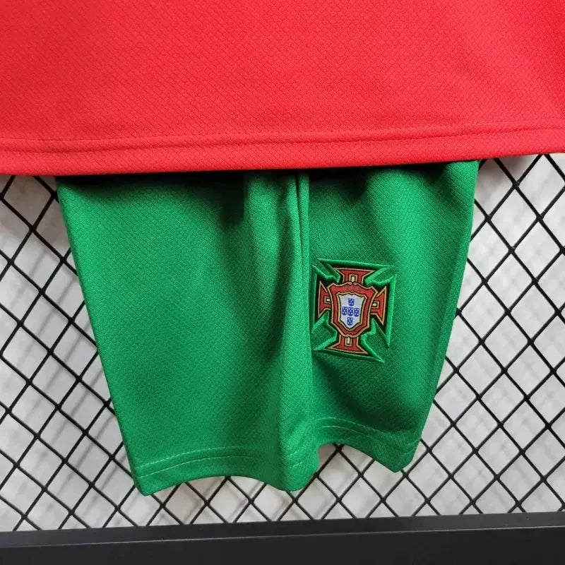 "Camisa Portugal Home 24/25 - Torcedor Infantil Vermelha - Netmantos"