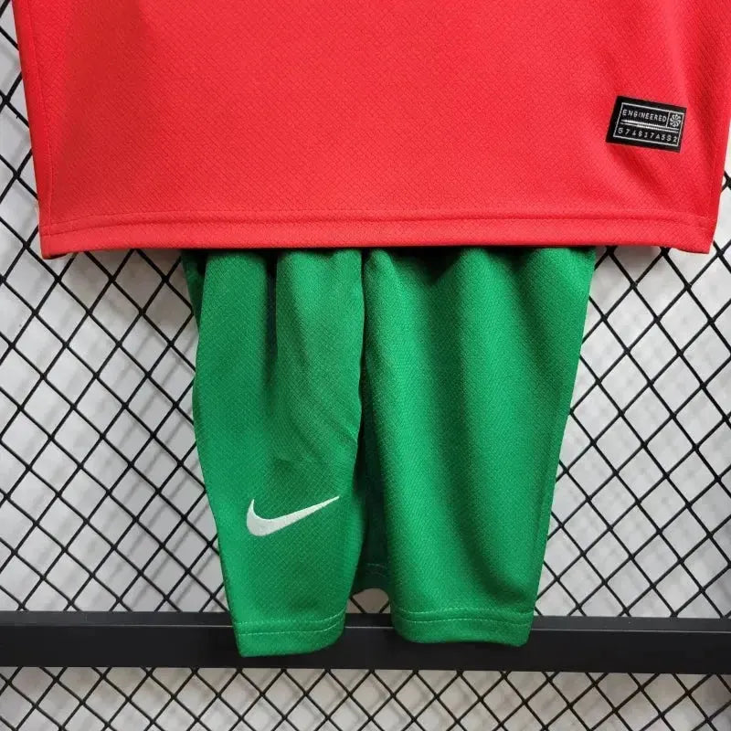"Camisa Portugal Home 24/25 - Torcedor Infantil Vermelha - Netmantos"