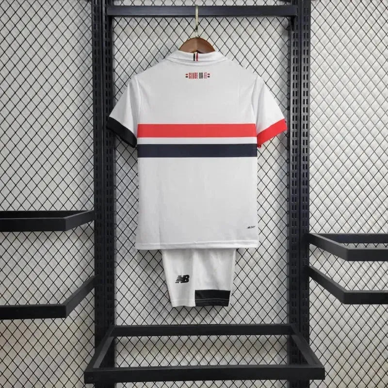 "Camisa São Paulo Home 24/25 - Torcedor Infantil Branca New Balance - Netmantos"