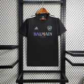 "Camisa Arsenal BALMAIN 24/25 - Torcedor Masculina Refletiva Preta - Netmantos"