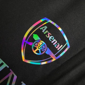 "Camisa Arsenal BALMAIN 24/25 - Torcedor Masculina Refletiva Preta - Netmantos"
