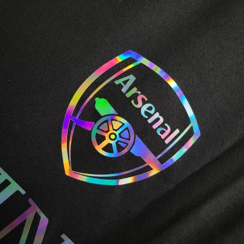 "Camisa Arsenal BALMAIN 24/25 - Torcedor Masculina Refletiva Preta - Netmantos"