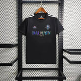 "Camisa Manchester United BALMAIN 24/25 - Torcedor Masculina Refletiva Preta - Netmantos"